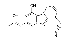 N-[7-(4-azidobut-2-enyl)-6-oxo-3H-purin-2-yl]acetamide结构式