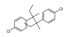 1-chloro-4-[4-(4-chlorophenyl)-3,4-dimethylhexan-3-yl]benzene Structure