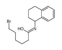 6-bromo-N-(1,2,3,4-tetrahydronaphthalen-1-yl)hexanamide结构式