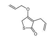 3-prop-2-enoxy-4-prop-2-enyl-2H-thiophen-5-one Structure