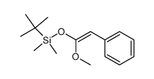 tert-butyl((1-methoxy-2-phenylvinyl)oxy)dimethylsilane Structure