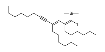 (2,4-dihexyl-1-iodododeca-1,3-dien-5-ynyl)-trimethylsilane结构式