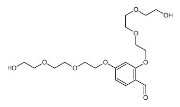 2,4-bis[2-[2-(2-hydroxyethoxy)ethoxy]ethoxy]benzaldehyde结构式