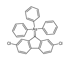 2,7-Dichlorofluorenylidenetriphenylarsenane Structure