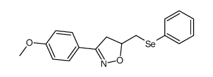 3-(4-methoxyphenyl)-5-(phenylselanylmethyl)-4,5-dihydro-1,2-oxazole结构式