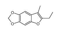 6-ethyl-7-methylfuro[2,3-f][1,3]benzodioxole结构式