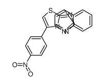 6-(4-nitrophenyl)-2-quinolin-4-yl-[1,3]thiazolo[3,2-b][1,2,4]triazole结构式