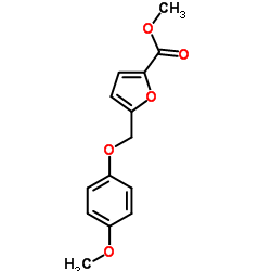 5-(4-METHOXY-PHENOXYMETHYL)-FURAN-2-CARBOXYLIC ACID METHYL ESTER Structure