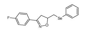 3-(4-fluorophenyl)-5-(phenylselanylmethyl)-4,5-dihydro-1,2-oxazole结构式