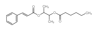 1-Methyl-2-((1-oxo-3-phenyl-2-propenyl)oxy)propyl hexanoate结构式