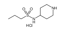 1-Propanesulfonamide, N-4-piperidinyl-, hydrochloride () Structure