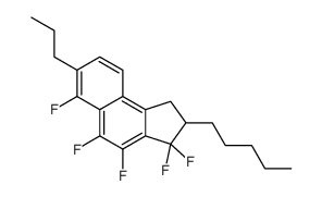 3,3,4,5,6-pentafluoro-2-pentyl-7-propyl-1,2-dihydrocyclopenta[a]naphthalene Structure