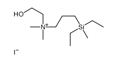 1-Propanaminium, 3-(diethylmethyl)-N-(2-hydroxyethyl)-N,N-dimethyl-, i odide Structure