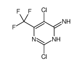 2,5-dichloro-6-(trifluoromethyl)pyrimidin-4-amine Structure