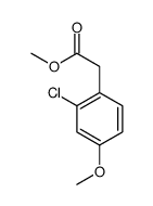 2-chloro-4-methoxyphenylacetic acid methyl ester Structure