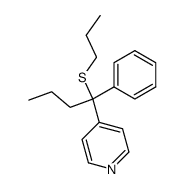 4-(1-phenyl-1-(propylthio)butyl)pyridine Structure