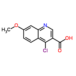 4-Chloro-7-methoxy-3-quinolinecarboxylic acid Structure