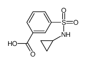 3-(N-环丙基氨基磺酰基)苯甲酸结构式