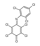 tetrachloro-[1,4]benzoquinone-mono-(2,4,6-trichloro-phenylimine)结构式