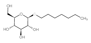 N-heptyl-beta-D-thioglucopyranoside Structure