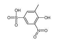 4-hydroxy-3-methyl-5-nitrobenzenesulphonic acid structure