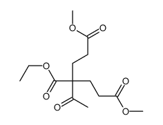 3-O-ethyl 1-O,5-O-dimethyl 3-acetylpentane-1,3,5-tricarboxylate Structure