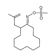 2-methallylcyclododecanone oxime mesylate Structure