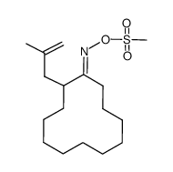 2-methallylcyclododecanone oxime mesylate结构式