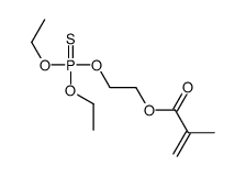 2-diethoxyphosphinothioyloxyethyl 2-methylprop-2-enoate Structure