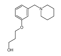 3-[3-(piperidin-1-ylmethyl)phenoxy]propan-1-ol结构式