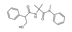 3-hydroxy-N-[1-methyl-1-(N-methyl-N-phenylcarbamoyl)ethyl]-2-phenyl-propanamide Structure