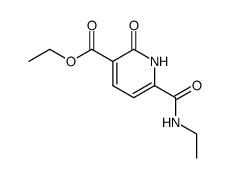 ethyl 6-(ethylcarbamoyl)-2-oxo-1,2-dihydropyridine-3-carboxylate结构式