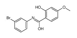 N-(3-bromophenyl)-2-hydroxy-4-methoxybenzamide结构式
