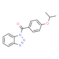 1-(4-isopropoxybenzoyl)-1H-1,2,3-benzotriazole结构式