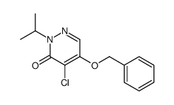 4-chloro-5-phenylmethoxy-2-propan-2-ylpyridazin-3-one Structure