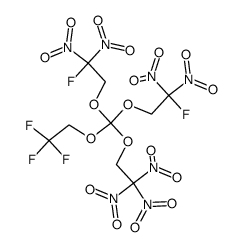Bis(2-fluoro-2,2-dinitroethyl) (2,2,2-trinitroethyl) (2,2,2-trifluoroethyl)orthocarbonate Structure