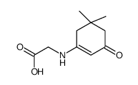 2-[(5,5-dimethyl-3-oxocyclohexen-1-yl)amino]acetic acid Structure