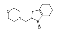 2-(morpholin-4-ylmethyl)-2,3,4,5,6,7-hexahydroinden-1-one结构式