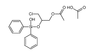 acetic acid,[3-chloro-2-[hydroxy(diphenyl)silyl]oxypropyl] acetate Structure