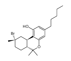 (6aR,9S,10aR)-9α-bromo-6a,10a-trans-hexahydrocannabinol Structure