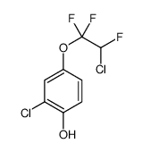 2-chloro-4-(2-chloro-1,1,2-trifluoroethoxy)phenol结构式