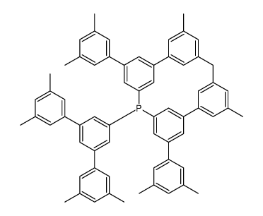 tris[3,5-bis(3,5-dimethylphenyl)phenyl]phosphane结构式