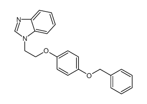 1-[2-(4-phenylmethoxyphenoxy)ethyl]benzimidazole Structure