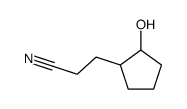 3-(2-hydroxycyclopentyl)propanenitrile Structure