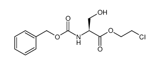 L-Serine, N-[(phenylmethoxy)carbonyl]-, 2-chloroethyl ester Structure