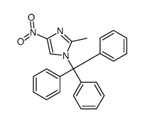 2-methyl-4-nitro-1-tritylimidazole结构式