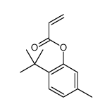 (2-tert-butyl-5-methylphenyl) prop-2-enoate Structure