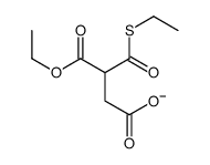 3-ethoxycarbonyl-4-ethylsulfanyl-4-oxobutanoate Structure