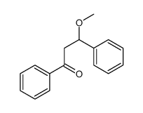 3-methoxy-1,3-diphenylpropan-1-one结构式
