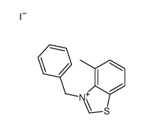 3-benzyl-4-methyl-1,3-benzothiazol-3-ium,iodide结构式